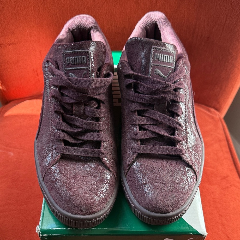 Puma Deep Purple Suede Sneakers
